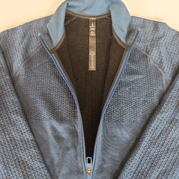 Lululemon Engineered Warmth Men's Jacket Poseidon/Black - Small - Picture 3 of 5